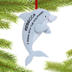 Personalized Dolphin Christmas Ornament
