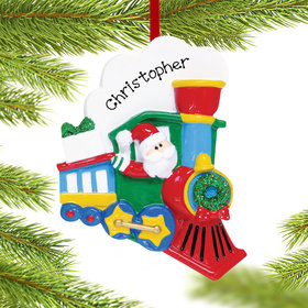Personalized Santa Train Christmas Ornament