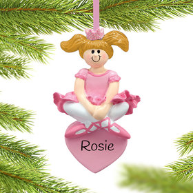 Personalized Ballet Princess Christmas Ornament