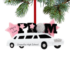 Personalized Prom Limo Christmas Ornament