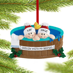 Hot Tub Friends Christmas Ornament