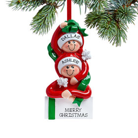 Personalized Present Couple Christmas Ornament