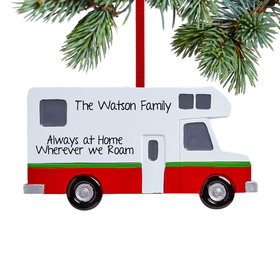 Personalized Motor Home Christmas Ornament