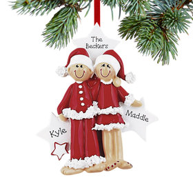 Personalized Santa Couple Christmas Ornament
