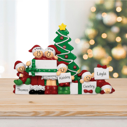 Personalized Christmas Morning 6 Christmas Ornament