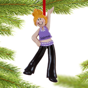 Personalized Jazz or Hip Hop Dancer Christmas Ornament