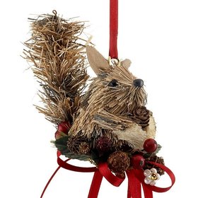 Handmade Woodland Squirrel Christmas Ornament
