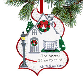 Personalized All Roads Lead Home Christmas Ornament