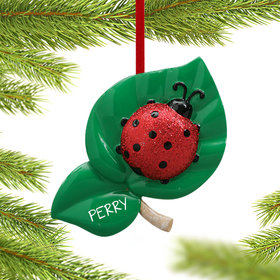 Personalized Ladybug Christmas Ornament