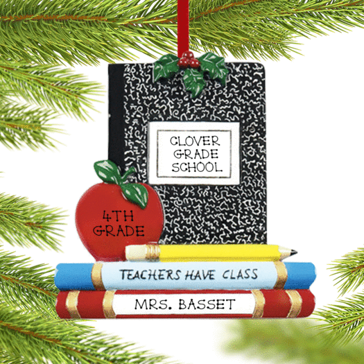 Personalized Teachers Have Class Christmas Ornament