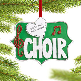 Personalized Choir Christmas Ornament