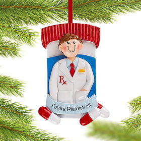 Personalized Pharmacist Boy Christmas Ornament