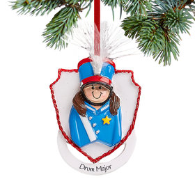Personalized Marching Band Girl Christmas Ornament