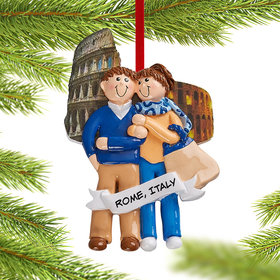 Personalized Love In Italy Christmas Ornament