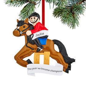 Personalized Equestrian Christmas Ornament