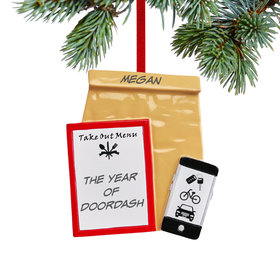 Personalized Takeout Christmas Ornament