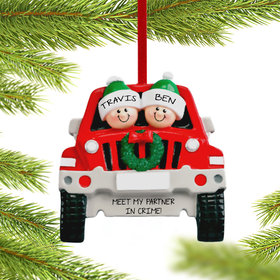 SUV 2 Friends Christmas Ornament