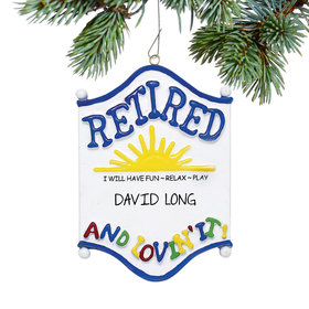 Personalized Retired Christmas Ornament