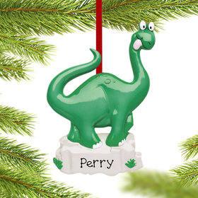 Personalized Dinosaur Christmas Ornament