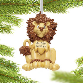 Personalized Lion Baby Christmas Ornament