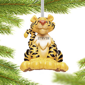Personalized Tiger Christmas Ornament