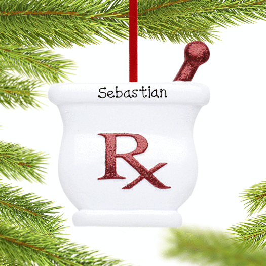 Personalized Pharmacist Christmas Ornament