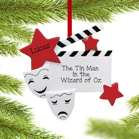 Personalized Drama Faces Christmas Ornament
