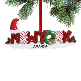 Personalized New York Letters Christmas Ornament