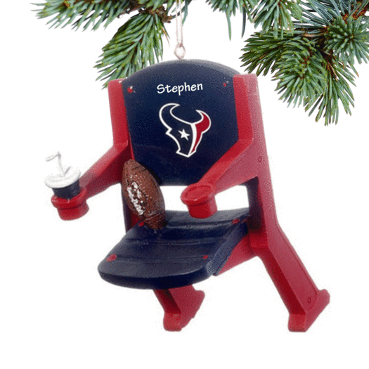 Personalized Houston Texans Stadium Seat Christmas Ornament