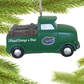 Personalized Florida Gators Truck Christmas Ornament
