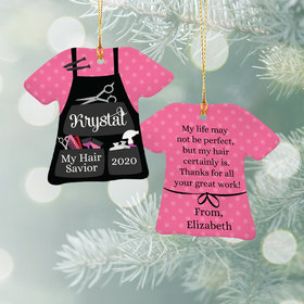Personalized Best Hair Dresser Christmas Ornament