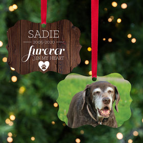 Personalized Furever in My Heart - Dog Christmas Ornament