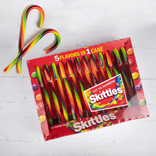 Skittles Rainbow Candy Canes