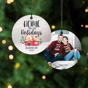 Personalized Home for the Holidays Christmas Ornament