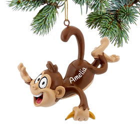 Personalized Monkey Business Christmas Ornament