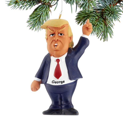 Personalized Donald Trump Christmas Ornament