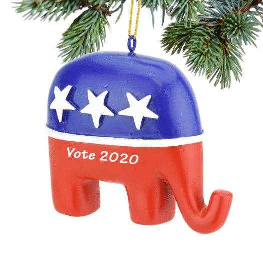 Personalized Republican Party Christmas Ornament