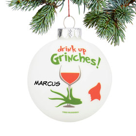 Personalized Drink Up Christmas Ornament