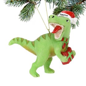 Personalized Xmas Rex Christmas Ornament