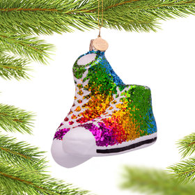 Rainbow Shoes Christmas Ornament
