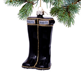 Black Boots Christmas Ornament