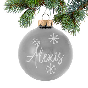 Personalized April Birthstone Christmas Ornament