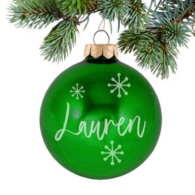 Personalized May Birthstone Christmas Ornament