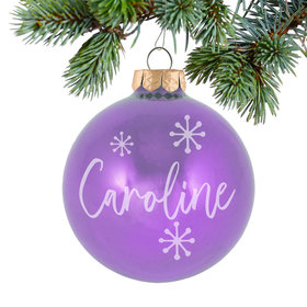 Personalized June Birthstone Christmas Ornament